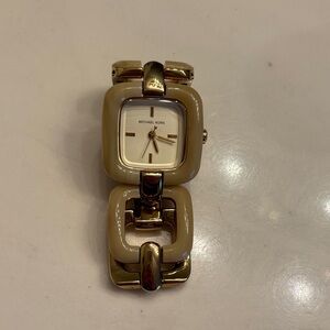 Michael Kors Gold and Tan Women's Watch